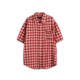 Unisex Shirt Plaid Loose Edging Shirt