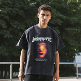 Mens Vintage T Shirt Short Sleeve T-Shirt Men