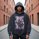 Mens Vintage Hoodie Printed Old Hooded Street