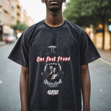 Mens Vintage T-Shirt Dark Printed Short Sleeve T-Shirt