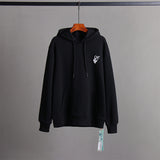 OW Hoodie Colorful Graffiti Long Sleeves