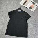 Summer Classic Polo Print Men's and Women's Short Sleeves Pu