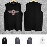 Amiri tank top flying eagle wings patch printing