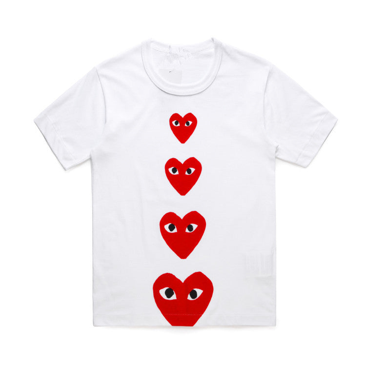 CDG Be Kind T Shirt Men and Women round Neck Cotton Shirt