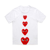 CDG Be Kind T Shirt Men and Women round Neck Cotton Shirt