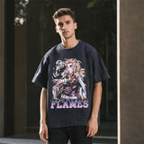 Mens Vintage T Shirt Short Sleeve T-Shirt Men