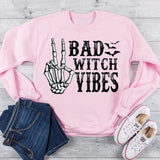 Bad Witch vibes halloween cute women's sweatshirt