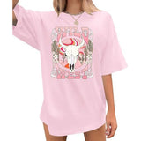 Western Shirts Women Wild West T Shirt Rodeo Cowgirl Outfits