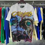 Godspeed T Shirts Skull Racing Printed Cotton Casual Short Sleeves Men and Women