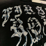 First row t shirts wake up and be fierce flame tee hot diamond washed and distressed