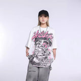 Hellstar T Shirt Vintage Loose Short Sleeve Casual Crew Neck T-Shirt, Summer