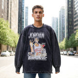 Mens Vintage Long Sleeve Shirt Long Sleeve T-Shirt Men and Women