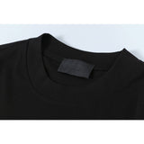 Fog Essentials T Shirts Spring/Summer FOG Flocking Letter Pattern Crew Neck Short Sleeves