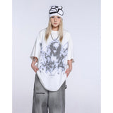 Unisex T-Shirts Saint Michael Anime Print Loose Casual T-Shirt
