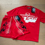 Hellstar T-Shirt And Shorts Two-Piece Set