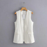 Women Vest Simple Graceful Suit Vest