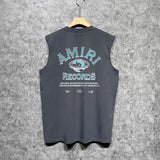 Amiri tank top earth letter printing