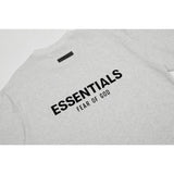 Fog Essentials T Shirts Spring/Summer FOG Double Line Letter Pattern Crew Neck Short Sleeves