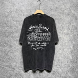 Amiri washed t-shirt sketch country short sleeve