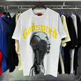 Godspeed t Shirts Technology Robot Printing Cotton Casual Short Sleeve Men and Women