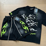 Hellstar T-Shirt And Shorts Two-Piece Set