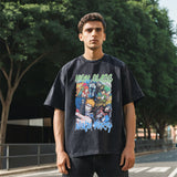 Mens Vintage T Shirt Short Sleeve T-Shirt Men