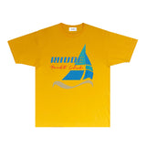 Rhude T Shirts Printed Trendy Pure Cotton