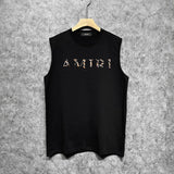 Amiri tank top fur printing