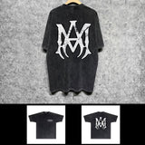 Amiri washed t-shirt mottled spider printing