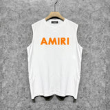 Amiri tank top thick flat simple letterprinting