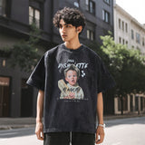 Mens Vintage T Shirt Short Sleeve T-Shirt Men's and Women's