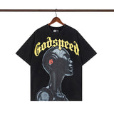 Godspeed T-Shirt Retro Fantasy Pattern