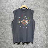Amiri tank top gypsophila printing