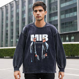 Mens Vintage Long Sleeve Shirt Long Sleeve T-Shirt Men's Street