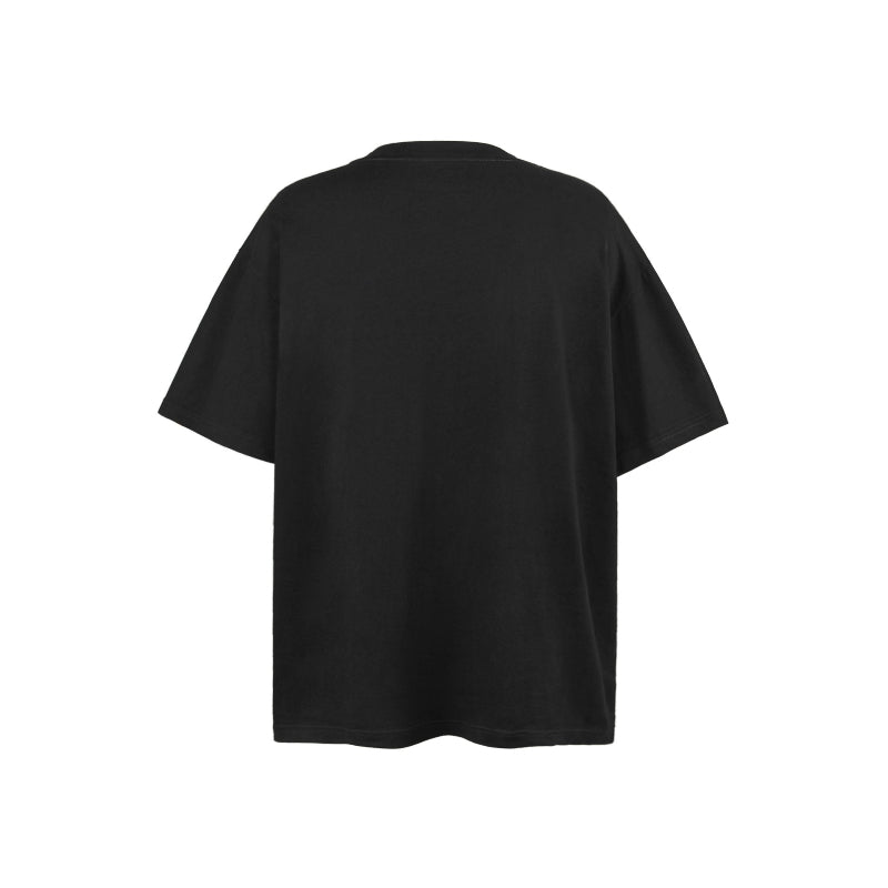 American vintage street T-shirt cartoon character print men's summer loose half sleeve
