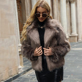 Women Fur Jacket Plush Warm Jacket