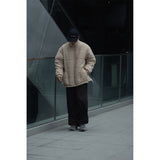 Unisex Coat Vintage Stand Collar Coat Cotton-Padded Jacket Versatile Winter