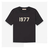 Fog Essentials T shirt Flocking Logo '1977' Loose T shirt