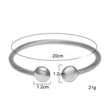 Bracelet Hip Hop Open Magnetic Bracelet Stainless Steel Health Germanium Bracelet Spectrum Royalty