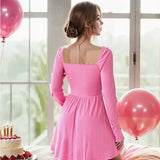 Birthday Dresses Autumn/Winter Skirt Long Sleeves
