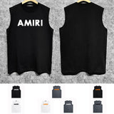 Amiri tank top thick flat simple letterprinting