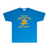 Rhude T Shirts Printed Trendy Pure Cotton