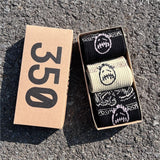 Men's socks - european and american streetwear brand boxed aj athletic socks - m crew socks - graffiti barbed wire trendy socks - travis scott collaboration