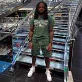 Denim Tears T Shirt Shorts Short Sleeve T-shirt Men and Women Sports Shorts Suit(Options need to be purchased separately)