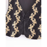 Women Vest Embroidery Short Vest Design Sense