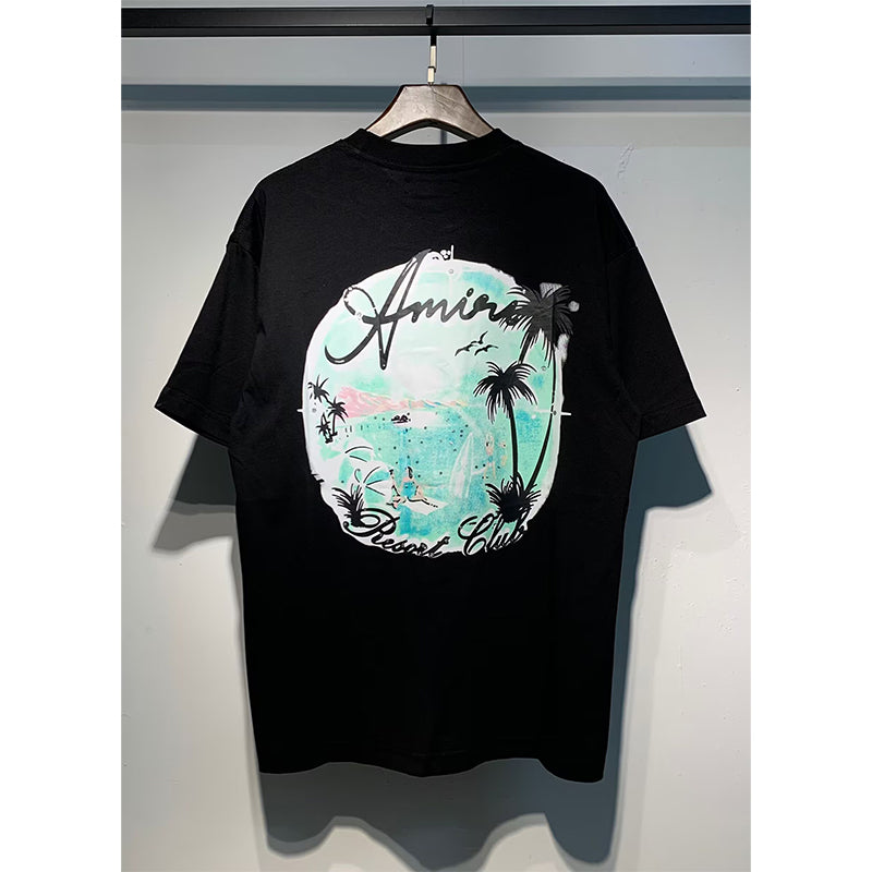 Amiri T Shirts Fashion Print Couple High Street