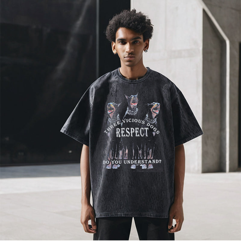 Mens Vintage T Shirt Half Sleeve T-Shirt Men Short Sleeve