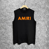 Amiri tank top thick flat simple letterprinting