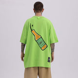 Men T-Shirt Summer Creative Printing Loose All-Match Casual