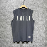 Amiri tank top letter spider printing